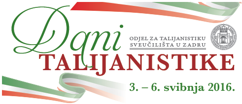 Dani talijanistike i 60. godišnjica osnutka zadarskog Odjela za talijanistiku