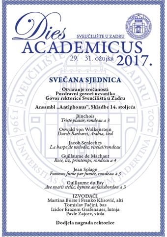 Godišnje nagrade rektorice najuspješnijim studentima Sveučilišta u Zadru