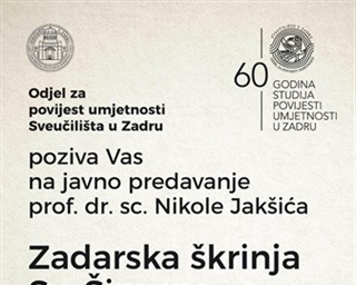 Javno predavanje prof. dr. sc. Nikole Jakšića 