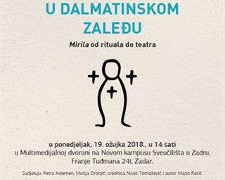 Poziv na predstavljanje knjige "Smrt u dalmatinskom zaleđu: mirila od rituala do teatra"
