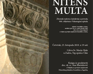 Poziv na predstavljanje knjige „Laude nitens multa“, zbornika radova s kolokvija u povodu 900. obljetnice Vekenegina epitafa