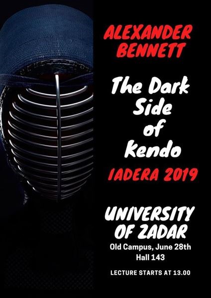 Poziv na predavanje „The Dark Side of Kendo“ profesora Alexandra Bennetta