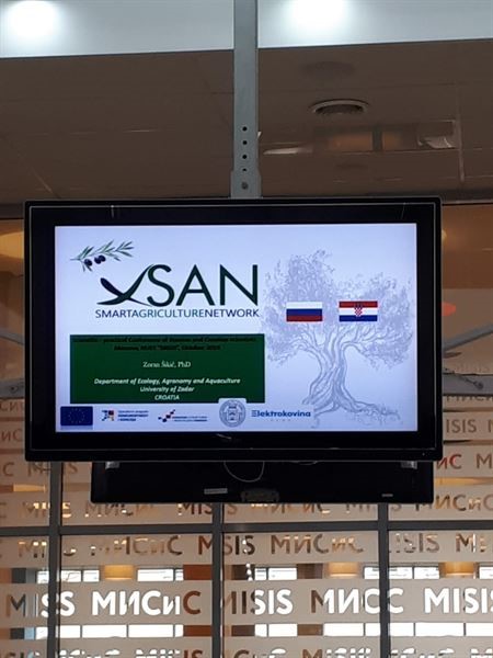 Sveučilišni projekt “SAN - Smart Agriculture Network” predstavljen je na Znanstveno-stručnoj konferenciji ruskih i hrvatskih znanstvenika