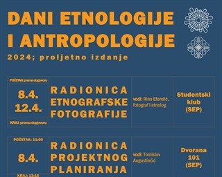 Proljetno izdanje Dana etnologije i antropologije