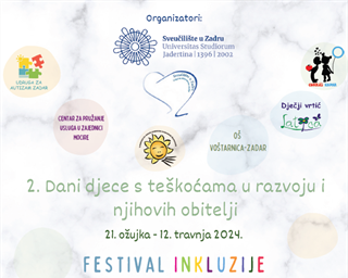 2. Dani djece s teškoćama u razvoju i njihovih obitelji - "Festival inkluzije: Upoznaj me! "