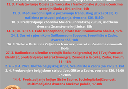 Festival frankofonije 2025. u Zadru
