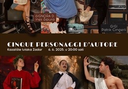 Predstava "Cinque personaggi d’autor" na talijanskom jeziku