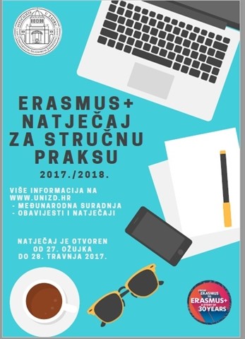 Erasmus+ natječaj za financiranje mobilnosti studenata u svrhu stručne prakse