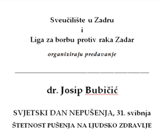 Predavanje povodom Svjetskog dana nepušenja