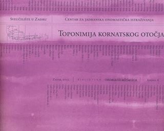 Objavljena knjiga Toponimija kornatskog otočja