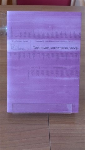Predstavljena šesta knjiga iz biblioteke „Onomastica Adriatica“ TOPONIMIJA KORNATSKOG OTOČJA