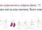 Sveučilište u Zadru obilježava Međunarodni dan svjesnosti o prijevremenom rođenju 17. studenoga 