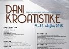 Dani kroatistike od 9. do 13. ožujka 2015.