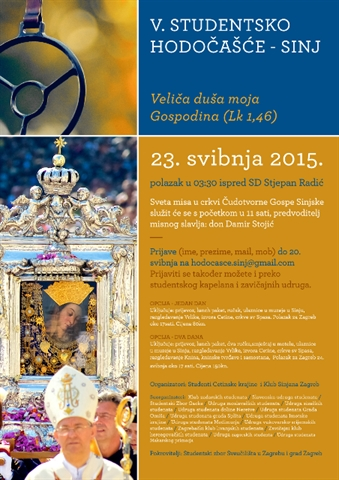 V.  studentsko hodočašće u Sinj