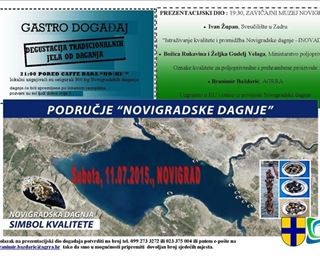 Poziv na manifestaciju Novigradska dagnja – simbol kvalitete