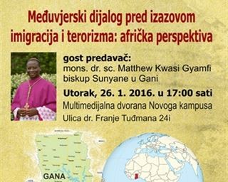 Predavanje ''Međuvjerski dijalozi pred izazovom imigracija i terorizma: afrička perspektiva''