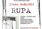 Predstavljanje knjige "Rupa" autorice Ivane Bodrožić 
