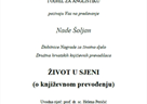 Poziv na predavanje Nade Šoljan "ŽIVOT U SJENI" (o književnom prevođenju)