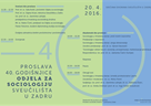 Proslava 40. godišnjice Odjela za sociologiju