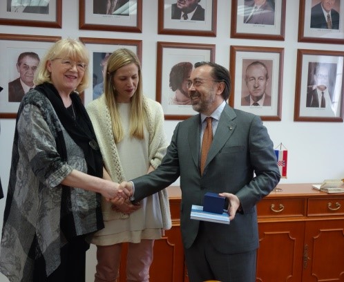 Veleposlanik Španjolske i predstavnik Veleposlanstva Čilea posjetili Rektorat Sveučilišta u Zadru
