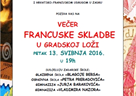 Večer francuske skladbe u Gradskoj loži