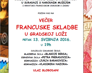 Večer francuske skladbe u Gradskoj loži