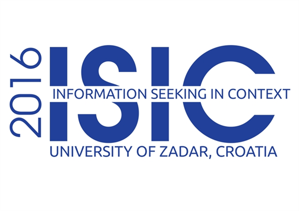 Međunarodna znanstvena konferencija "Information Seeking in Context" – ISIC 2016.