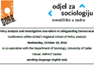 Međunarodna znanstveno-stručna konferencija "Policy Analysis and Investigative Journalism in Safeguarding Democracies"