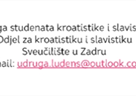 Poziv na treću studentsku međunarodnu konferenciju ''Slavistička konferencija 21. stoljeća'' 