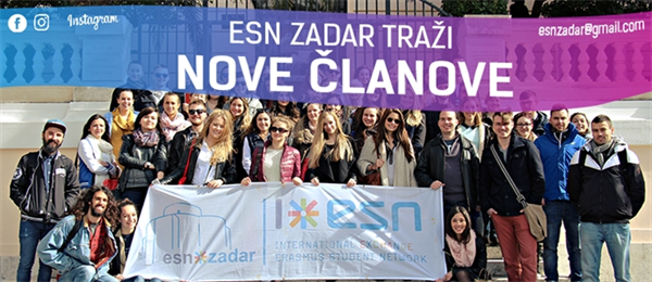 ESN Zadar traži nove članove