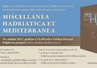 Predstavljanje  časopisa "MISCELLANEA HADRIATICA ET MEDITERRANEA"