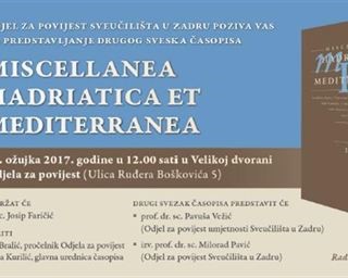 Predstavljanje  časopisa "MISCELLANEA HADRIATICA ET MEDITERRANEA"