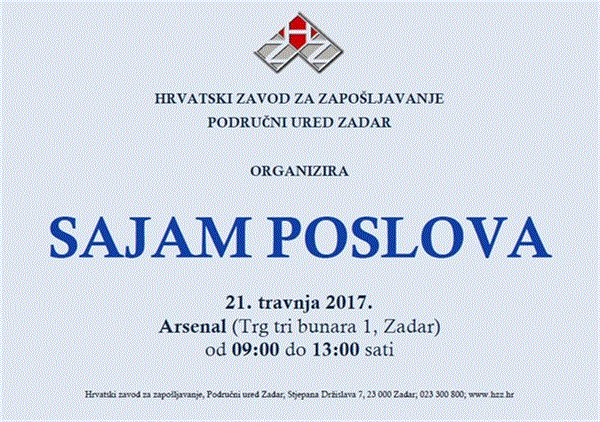 Održan Sajam poslova Zadarske županije