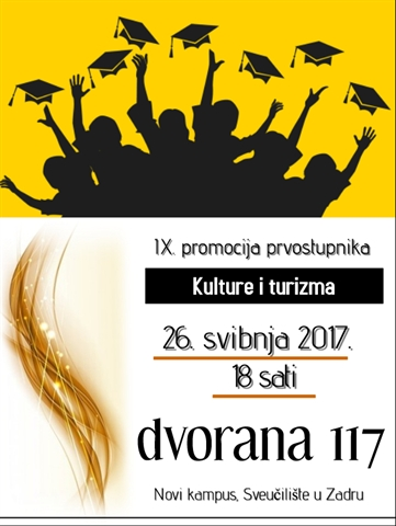 Svečana promocija prvostupnika/ica Odjela za turizam i komunikacijske znanosti