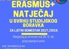 Produljen Erasmus+ Natječaj za studentsku mobilnost u svrhu studijskog boravka - 25.05.2017.