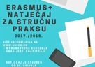 Produljen Natječaj za studentsku mobilnost u svrhu Erasmus+ stručne prakse - 25.05.2017.
