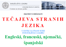 Obavijest o održavanju tečajeva stranih jezika u Centru za strane jezike Sveučilišta u Zadru