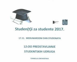 Poziv na obilježavanje Međunarodnog dana studenata