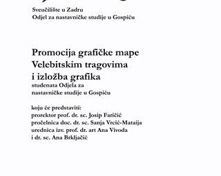 Poziv na predstavljanje grafičke mape i izložbu grafika „Velebitskim tragovima“