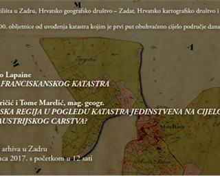 Predavanja u prigodi 200. obljetnice od uvođenja katastra kojim je prvi put obuhvaćeno cijelo područje današnje Hrvatske 
