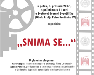 Poziv na događanje „Snima se…“.