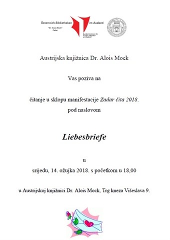 Zadar čita u Austrijskoj knjižnici Dr. Alois Mock