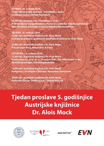 Obilježavanje 5. godišnjice postojanja Austrijske knjižnice „Dr. Alois Mock“ na Sveučilištu u Zadru