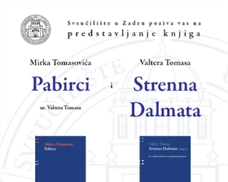 Poziv na predstavljanje knjiga "Pabirci" i "Strenna Dalmata"