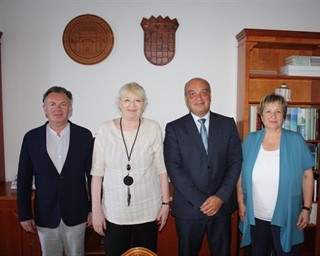 U Rektoratu održan sastanak rektorice Sveučilišta u Zadru prof. dr. sc. Dijane Vican i rektora Sveučilišta za informacijske znanosti i tehnologiju „Sveti Pavao apostol“ u Ohridu prof. dr. sc. Ninoslava Marine