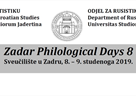 Prvi poziv, međunarodni znanstveni skup ZADARSKI FILOLOŠKI DANI 8.