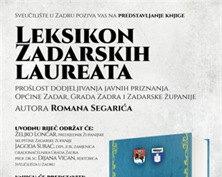 Poziv na predstavljanje knjige „Leksikon zadarskih laureata“