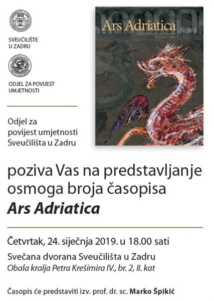 Promocija osmoga broja časopisa Ars Adriatica