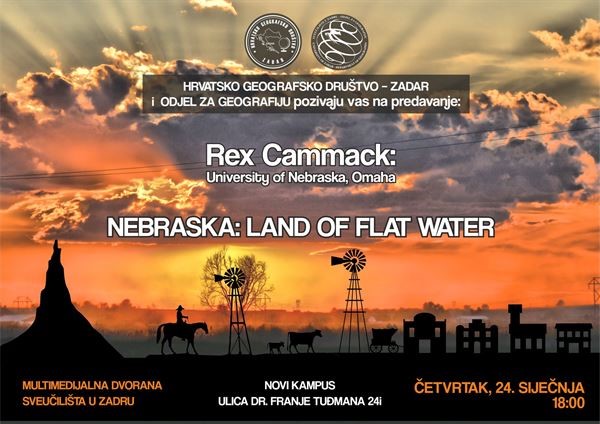 Poziv na predavanje „Nebraska: Land of flat water“