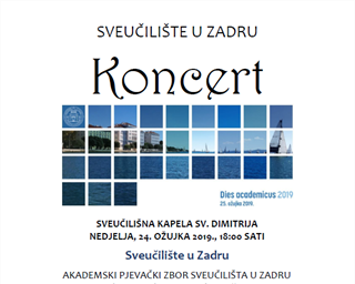 Poziv na koncert u povodu Dana Sveučilišta u Zadru